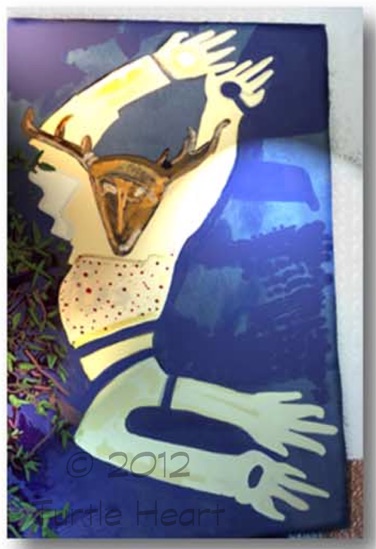 Elk Dancer a painting by Turtle Heart. Limited Edition.