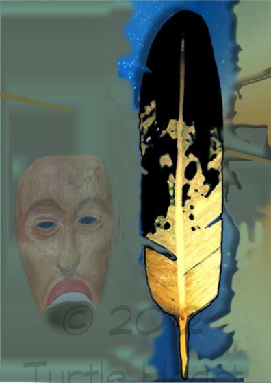 The Old Man In Charge Of Dreams. A painting by Turtle Heart. Limited Edition.