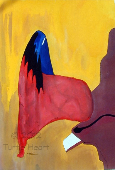 Carried By the Wind a painting by Turtle Heart. Ojibwe. Limited Editions.